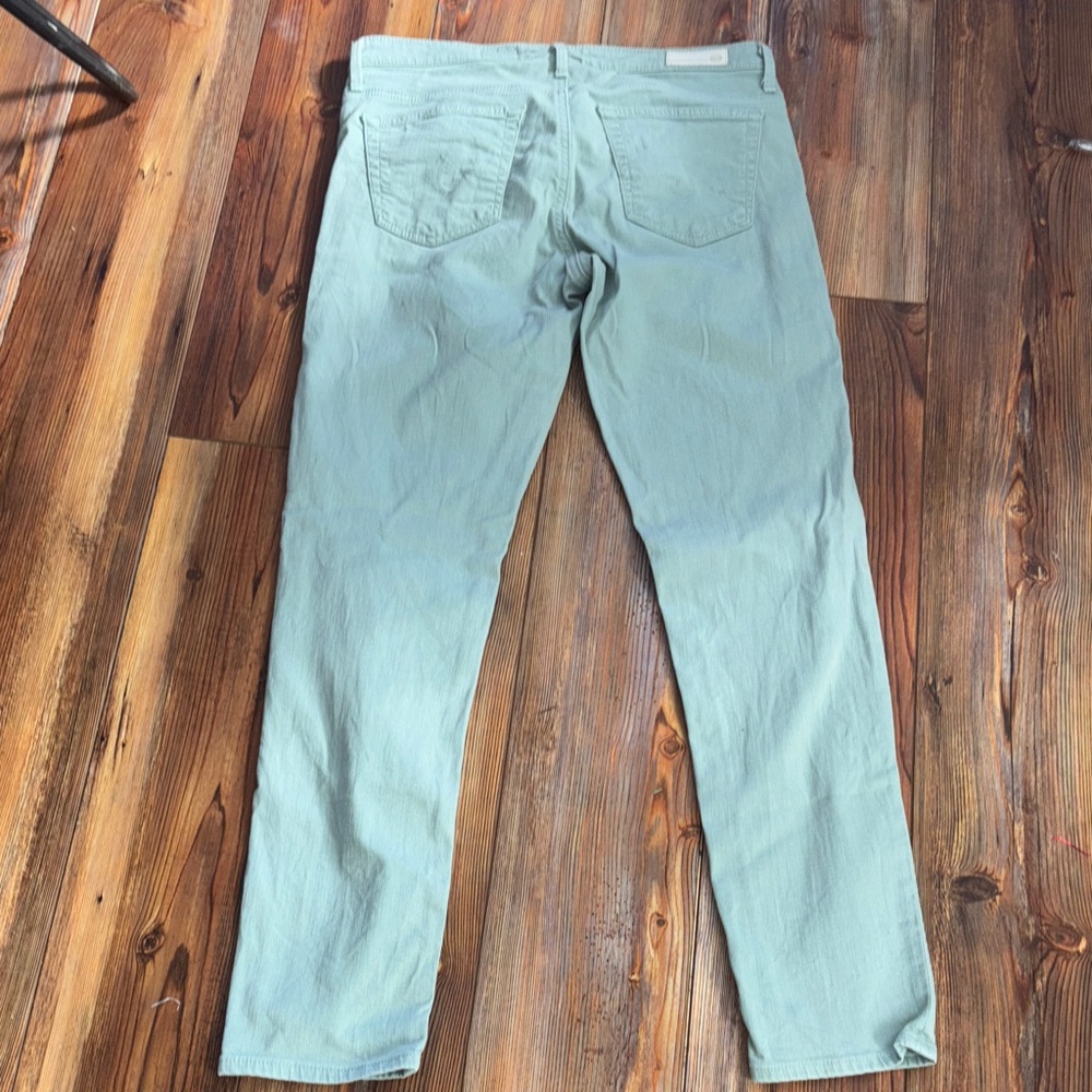 AG Adriano Goldschmied The Stevie Ankle Zip Light Sage Jeans 28R - Picture 9 of 9